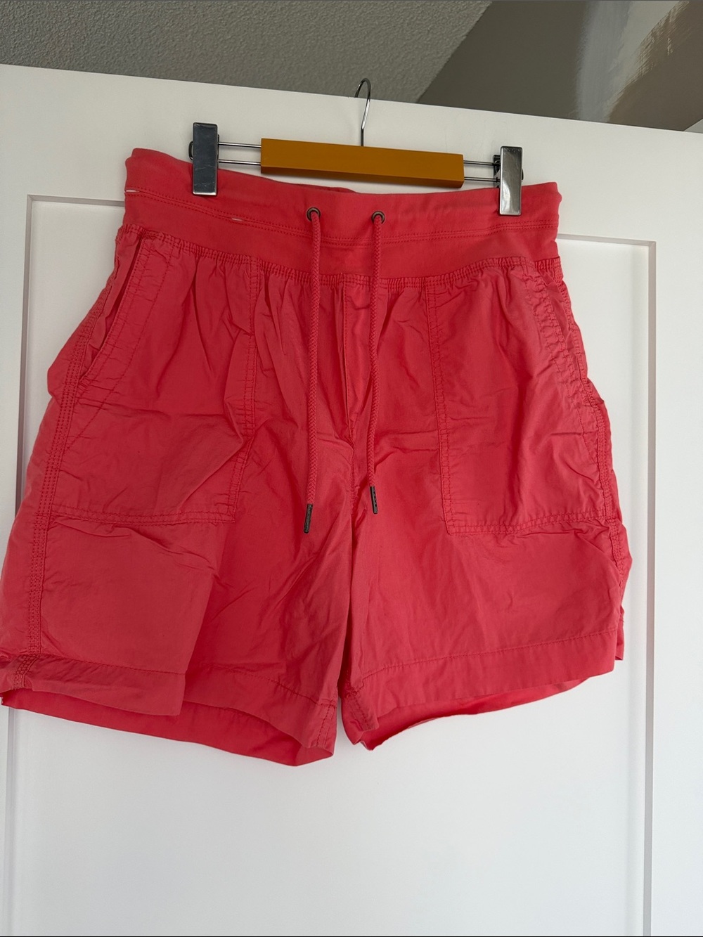 Joe Fresh Coral Pink High-Waist Drawstring Women’s Shorts